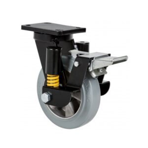 Rueda goma giratoria con freno Alex diametro 160 mm. modelo 2-4408