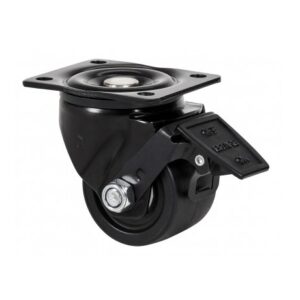 Rueda nylon-poliamida giratoria con freno Alex diametro 65 mm. modelo 2-4547