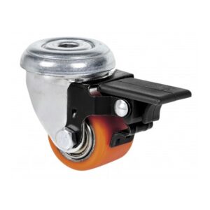 Rueda poliuretano giratoria con freno Alex diametro 35 mm. modelo 2-4667