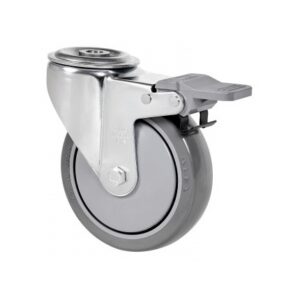 Rueda goma giratoria con freno Alex diametro 100 mm. modelo 2-4791 - Imagen 1