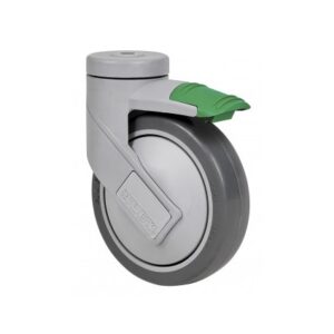 Rueda goma giratoria con bloqueo direccional Alex diametro 125 mm. modelo 2-4991
