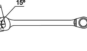 Llave combinada de carraca reversible Mastergear Ega Master 19 mm. cromado pulido espejo codigo 62691 - Imagen 3