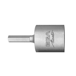 Punta atornilladora con vaso Ega Master 1/2" hexagonal titanio 6 mm. codigo 79810