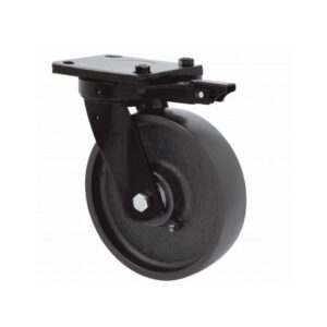 Rueda acero giratoria con bloqueo direccional Alex diametro 125 mm. modelo 2-3388