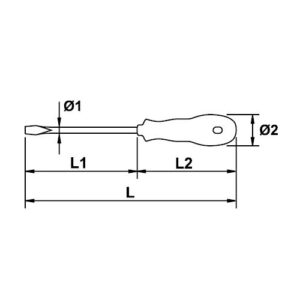 Destornillador tamper torx Ega Master TT-45 8 x 150 mm. Mastertork 1000 V. codigo 75048 - Imagen 2