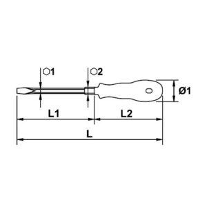 Destornillador mecanico varilla hehagonal Ega Master 5,5 x 125 Mastertork codigo 66414 - Imagen 2