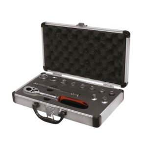 Juego de llaves de vaso 1/4" 12 ud. serie larga Ega Master 3/16"-1/2" 6 cantos codigo 58688