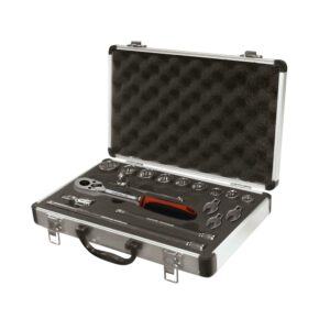 Juego de llaves de vaso 1/2" 18 ud. Ega Master 17-30 mm. crow foot 22-32 mm. 12 cantos codigo 58722