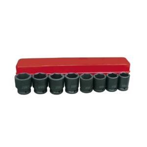 Juego de vaso de impacto 3/4" serie larga Ega Master 9 ud. 1"-1-1/2" codigo 61272