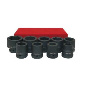 Juego de vaso de impacto 1" Ega Master 9 ud. 1"-2" codigo 61275