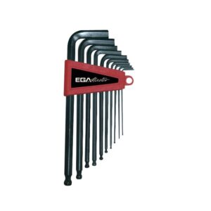 Juego de llaves hexagonales de bola Ega Master 10 ud. serie larga 1/16"-3/8" codigo 61495 - Imagen 1