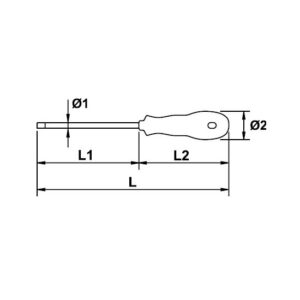 Destornillador Robertson Ega Master 5 x 125 mm. Mastertork codigo 66531 - Imagen 3
