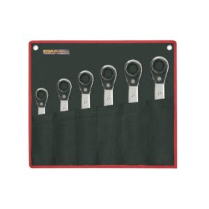 Juego de llaves de estrella de carraca acodada Ega Master 1/4"-5/16" - 3/4"-7/8" 5 ud. codigo 68613