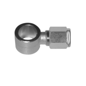 Racor orientable simple con bicono laton niquelado D-6 1/8"