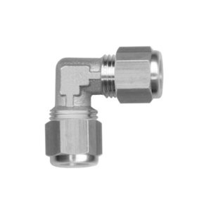 Codo tubo-tubo con bicono laton niquelado D-6