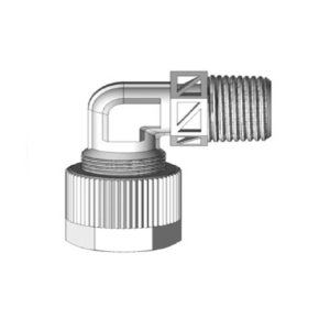 Codo macho-tubo PVDF D-6 1/8"