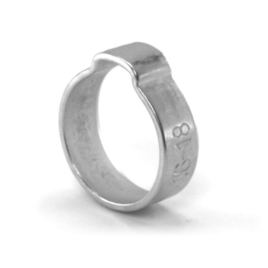 Abrazadera de una oreja cincada Mikalor 14-16 mm. W1