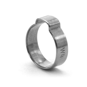 Abrazadera de una oreja inoxidable Mikalor 7-9 mm. W4