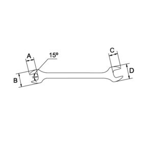 Llave fija Ega Master extrafina 5/8"-11/16" codigo 56215 - Imagen 2