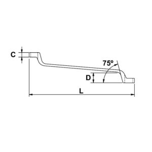 Llave acodada Ega Master 18-21 mm. cromado aerospacial codigo 67856 - Imagen 3