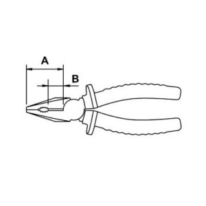 Alicate universal Ega Master 160 mm. pulido Bimat codigo 62450 - Imagen 2