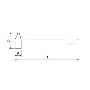 Martillo rivoir Ega Master 25 mm. mango madera hickory codigo 69691 - Imagen 2