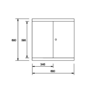 Armario de pared Ega Master 680x300x680 mm. codigo 50976 - Imagen 2