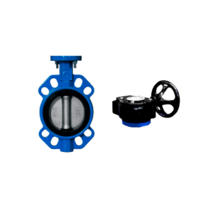 Valvula de mariposa wafer cuerpo fundicion disco fundicion asiento EPDM DN-350 PN-10/16 con reductor