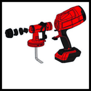 Pistola de pintura Einhell TC-SY 18/60 Li-Solo 18 V. articulo 4260025 - Imagen 2