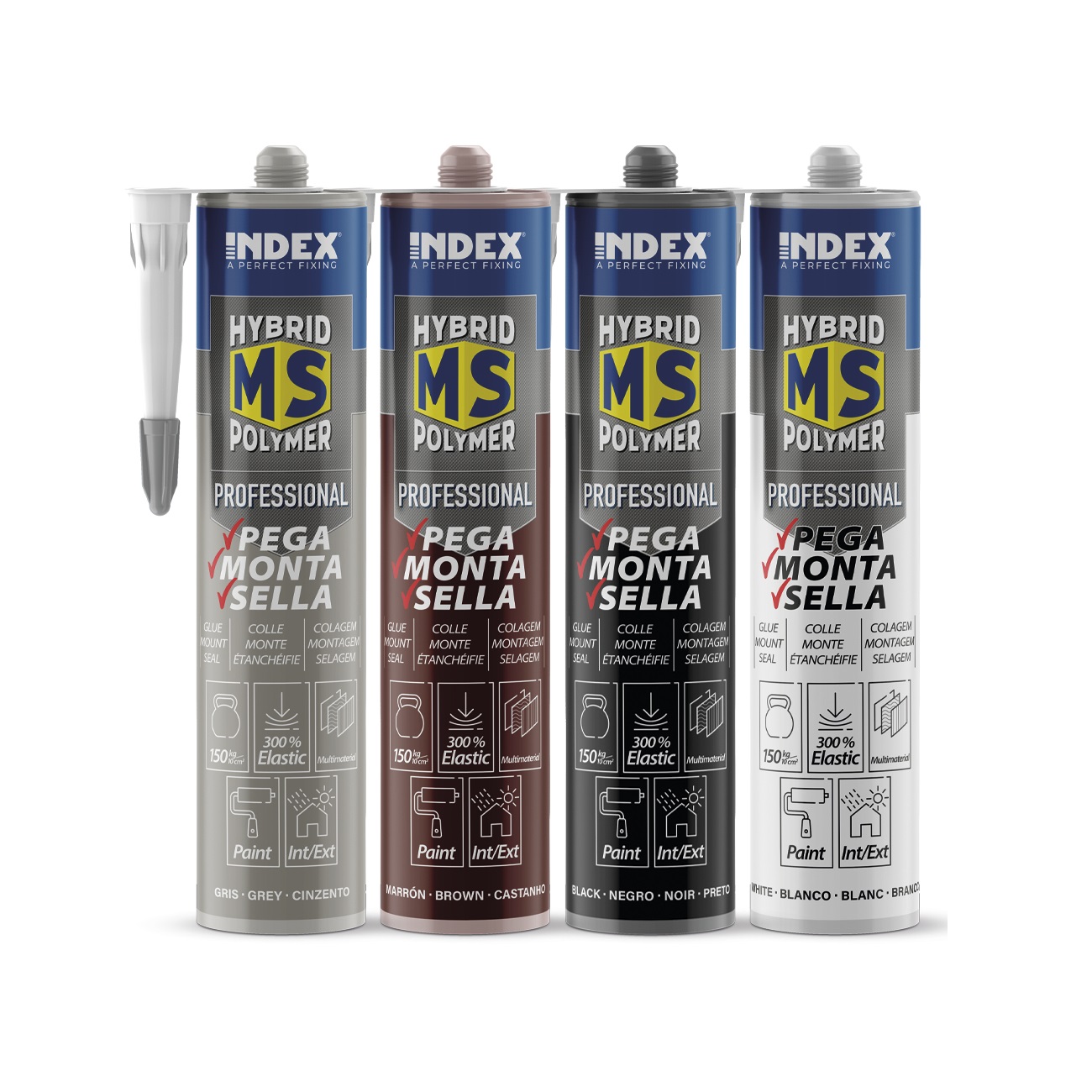 Adhesivo MS profesional blanco Index 290 ml. MSPRB290