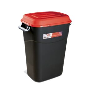 Contenedor de residuos Tayg negro-rojo 95 codigo 410109