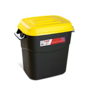 Contenedor de residuos Tayg negro-amarillo 75 codigo 411014