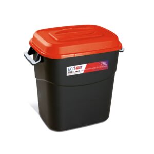 Contenedor de residuos Tayg negro-rojo 75 codigo 411106