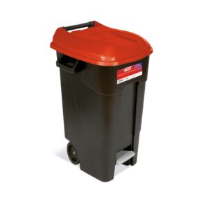 Contenedor de residuos Tayg negro-rojo 120P codigo 423109