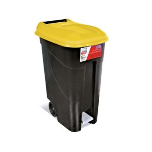 Contenedor de residuos Tayg negro-amarillo 80P codigo 433016