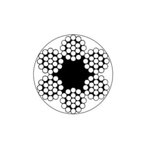 Carrete cable de acero galvanizado 6 x 19 + 1 (recubierto PVC) 10x12 mm. 100 metros - Imagen 2