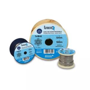 Carrete cable de acero inoxidable A-316 7x19 + 0 2 mm. 1.000 metros