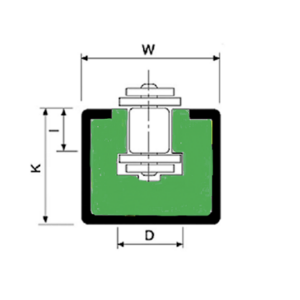 Perfil guia para cadena de rodillos simple 08B-1 tipo MGHCG-2 paso 1/2" - Imagen 3