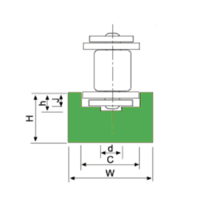 Perfil guia para cadena de rodillos simple 16B-1 tipo MU-5 paso 1" - Imagen 3