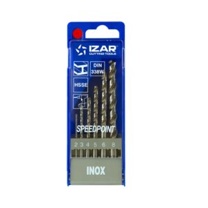 Juego de brocas DIN-338 6 ud. 2-3-4-5-6-8 HSSE INOX (1020) Izar 1462 2-3-4-5-6-8 mm. art. 25367