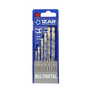 Juego de brocas DIN-338 6 ud. 2-3-4-5-6-8 zirconio (1015) Izar 1462 2-3-4-5-6-8 mm. art. 59236