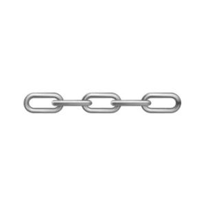 Cadena eslabon largo a/inox. A4 DIN-763 7 mm.