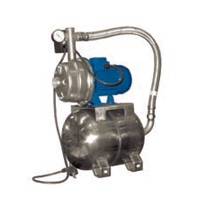 Grupo de presion con hidrosfera hor. Inox. 20 l. Ebara COMPACT AM/8G 0.6 KW. 230 V.