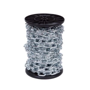 Cadena eslabon recto acero cincado 5 mm.