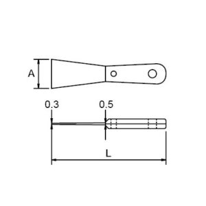 Espatula  Ega Master 30x200 mm. antichispa Cu-Be codigo 70472 - Imagen 2