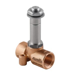 Electrovalvula accionamiento directo Aignep 3/2 N.C. 1/4" laton EPDM 3 mm. 01F03303E0