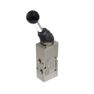 Valvula palanca Aignep 3/2 N.C. 1/8" biestable 01VF130002 - Imagen 1