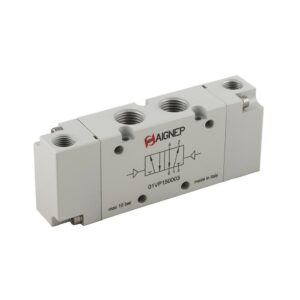 Valvula neumatica Aignep 5/2 1/4" biestable 2 posiciones fijas 01VP150003