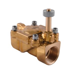 Electrovalvula servoaccionada Aignep 2/2 N.O. 3/8" laton EPDM 14 mm. 04F04214E0