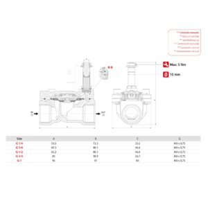 Electrovalvula servoaccionada Aignep 2/2 N.C. 3/8" inoxidable NBR 14 mm. X4F04114N0 - Imagen 2